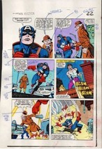 Original 1983 Captain America 284 color guide art page:Marvel Comics,Sal Buscema - £64.06 GBP