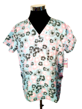 New with tags Lazy Daisy Scrubs Top Women&#39;s Size Large Medical Dental Ve... - £15.03 GBP