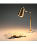 VONLUCE Gold Desk Lamp with LED Bulb Adjustable, Antique Brass Metal Tab... - $89.63 CAD