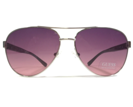 Guess Sunglasses GU 7282 SIPUR-45 Black Silver Aviator Frames w/ Purple Lenses - £37.11 GBP