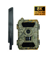 4G Trail Camera Hunting Night Vision Waterproof IP66 Wildlife With 8K Video 60MP - $84.99