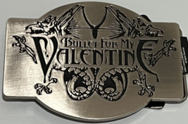 Bullet For My Valent Belt Buckle Heavy Metal Band Logo Steel Enamel Belt... - $15.92