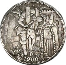 Modified 1900 Morgan Dollar - Hobo Nickel Artistry restrike - $18.28 CAD