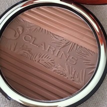Clarins Limited Edition Bronzing Compact FLAMINGO Tan Highlighter Bronzer NeW - $26.24