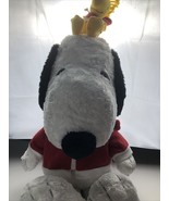 Peanuts Macy&#39;s exclusive Snoopy &amp; Woodstock on head Plush Stuff Toy 22&quot; ... - $340.13 MXN