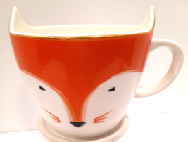 Urban Gourmet Foods Collectable Fox Coffee Mug With Gold Trim - $13.46