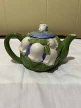 Paper Freelance Morning Glory Mini Tea Pot Blue Green White 7x4in - £37.48 GBP