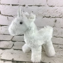 Manhattan Toys Unicorn Plush White Silver Horn Super Soft Stuffed Animal  - $9.89