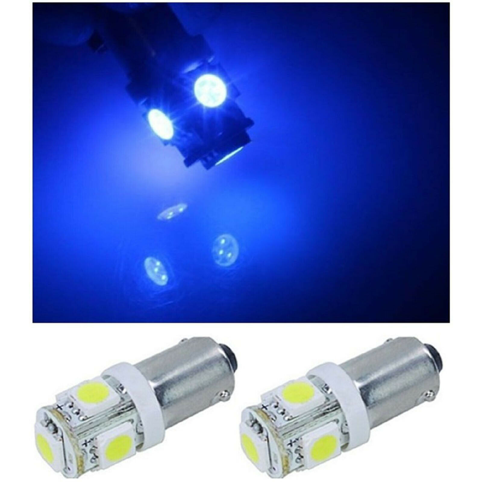 (2) Blue 5-LED Dash Instrument Panel Cluster Gauge Clock Glove Box Light... - $8.95