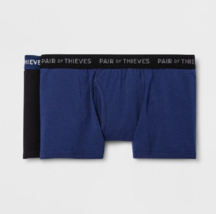 2-Pack Mens Pair of Thieves SuperSoft Trunk Underwear Black &amp; Navy Size S NWT - £14.72 GBP