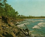Presque Isle Shoreline Marquette Michigan MI UNP Unused Chrome Postcard L1 - $2.92