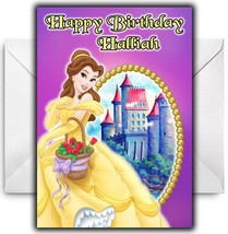 BEAUTY AND THE BEAST Personalised Birthday / Christmas / Card - Large A5... - $4.10
