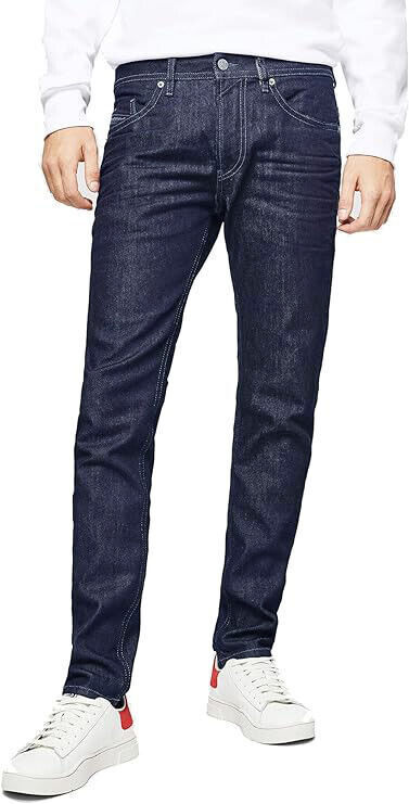 Primary image for DIESEL Hombres Pantalones Thommer Sólido Azul Oscuro Talla 28W 30L 00SW1P-RR84H
