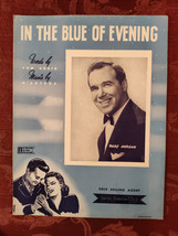 RARE Sheet Music In The Blue Of The Evening Russ Morgan Tom Adair D&#39;Artega 1942 - £12.91 GBP