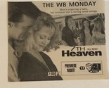 7th Heaven Print Ad Vintage Jessica Biel Stephen Collins Barry Watson TPA2 - $5.93