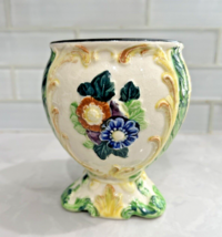 Vintage Lusterware Vase Made in Japan, Floral Porcelain Art Decor Victorian - £11.88 GBP