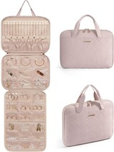 Travel Jewelry Organizer Case Hanging Roll Jewelry Bag for Travel with Pockets L - £38.78 GBP