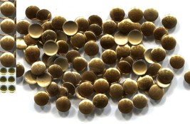 ROUND Smooth Nailheads   3mm Hot Fix Antique GOLD color   2 Gross  288 Pieces - £5.30 GBP