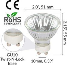 Candle Warmer Light Bulbs 25 Watt Replacement Bulb 4 Packs Gu10+c 120 V 25 W - £27.24 GBP