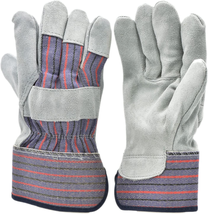 5 Pair Pack Leather Palm Work Gloves, Large - £17.06 GBP