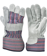 5 Pair Pack Leather Palm Work Gloves, Large - £17.28 GBP