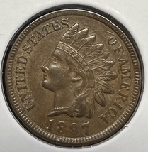 1897 INDIAN HEAD CENT Type 3, Bronze.  20240007 - £23.97 GBP