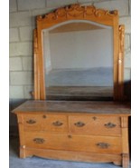 Beautiful Antique Victorian Dresser with Mirror – GORGEOUS CARVED DETAIL... - $684.92 CAD
