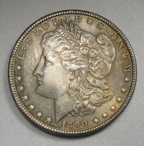 1890 Silver Morgan Dollar UNC+ Coin AL451 - £63.50 GBP