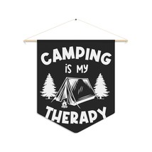 Custom personalized camping therapy pennant black white illustration home decor 18 x 21 thumb200