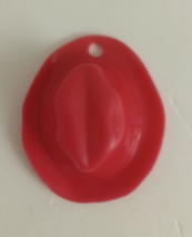 2004 Milton Bradley Buckaroo! Replacement Parts Plastic Cowboy Hat Red - $2.96