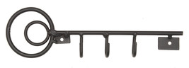 KEY HOOKS - Wrought Iron Metal Wall Hanger Keys Amish Blacksmith Handmade in USA - £18.32 GBP
