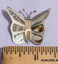 Vintage Argent Sterling Papillon Étiquette Broche Jds - $32.60