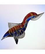 Vintage Large Murano Glass Bird Pelican Swan Duck Colorful Excellent Han... - $1,389.52 MXN