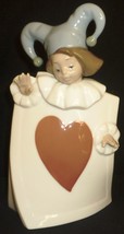 Limited Edition Nao Lladro Porcelain Figurine Jester Ace Of Hearts 1280 - £160.29 GBP