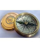 Brass Poem Stanley London 1885 Compass Nautical Pocket Compass  - £28.65 GBP