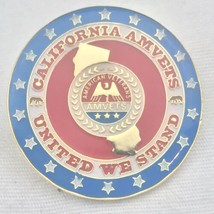 AMVETS California State Pin United We Stand - $10.00