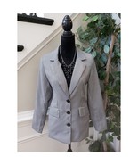 Princess Polly Blazer Jacket Women&#39;s XS Black White Houndstooth Single B... - $47.18 CAD