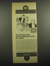 1968 Shaw Savill Line Ad - Do you know you can go round the world for 408 - £14.50 GBP