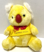 Rare VTG Harrington and Co Fred Hayman Beverly Hills Plush Koala Bear Yellow 10" - $40.32