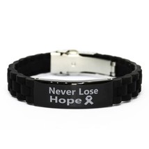 Motivational Metastatic Breast Cancer Bracelet, Never Lose Hope, Inspirational M - £19.54 GBP