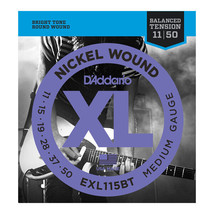DAddario Nickel Wound, Balanced Tension Medium, 11-50 Guitar String Set - $17.99