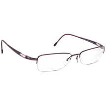 Silhouette Eyeglasses 6613 40 6052 Purple Half Rim Frame Austria 52-16 130 - £45.08 GBP