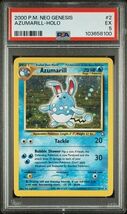 2000 POKEMON NEO GENESIS #2 AZUMARILL-HOLO PSA 5 - $20.00