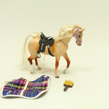 CC Horses Imperial ERTL Toy Horse Horse W/ Sadle Brush Heart Blanket 1997 - $14.65