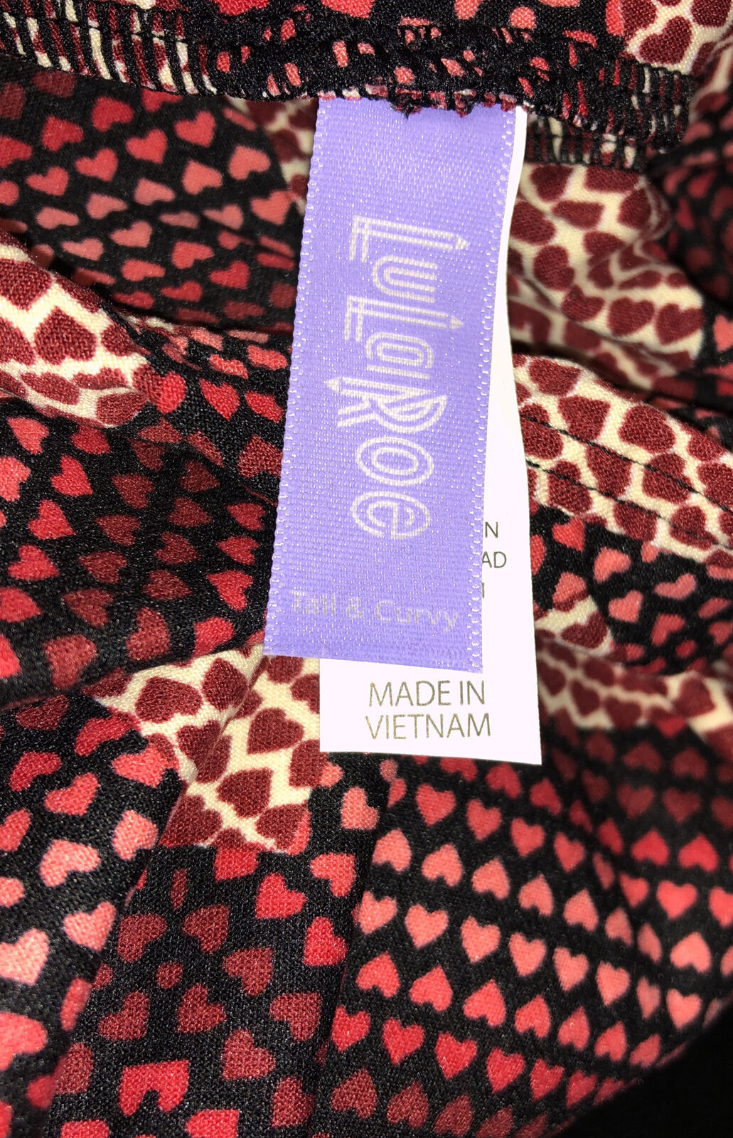 LULAROE TALL & CURVY LEGGINGS BLUE/PEACH SIZE 12-18