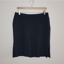 WHBM | Black Slit Hem Skirt, womens size 8 - £24.46 GBP