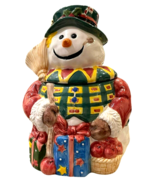 VTG World Bazaars Inc 11.5in Ceramic Santa Snowman Clown Christmas Cooki... - £26.80 GBP