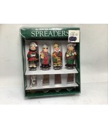 VINTAGE 1999 Boston Warehouse Holiday Folk Set Of 4 Spreaders - NEW in P... - $16.71 CAD