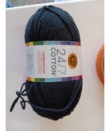Lion Brand 24/7 Cotton Yarn-Black -761-153 - $13.52 CAD