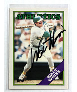 Walt Weiss 1988 Topps Traded #126T IP Auto Autograph Signed A&#39;s Athletic... - £10.15 GBP